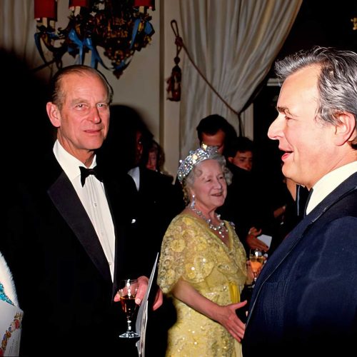 Peter Wright at ROH with the Queen, Duke of Edinburgh & Queen Mother