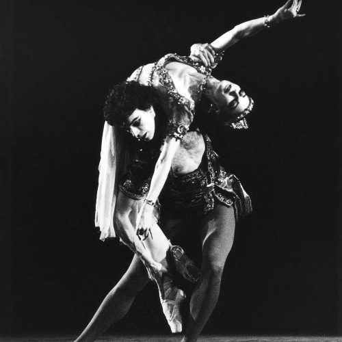 Antoinette Sibley and Anthony Dowell in Mediation from Thais at the Adelphi Theatre, photo Anthony Crickmay. London, England, 1971